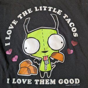 Vintage Invader Zim Gir T-Shirt - 'I love the little tacos'